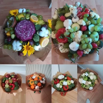 Buchete din fructe legume sau dulciuri